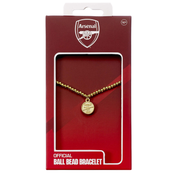 FC Arsenal brăţară Gold Finish Bead