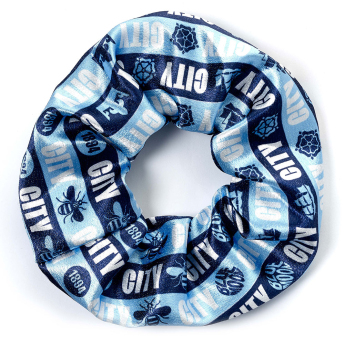 Manchester City elastice de păr colourful satin