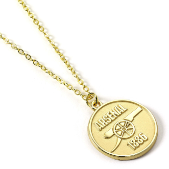 FC Arsenal colier Gold Finish Crest Necklace