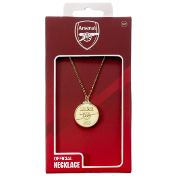 FC Arsenal colier Gold Finish Crest Necklace