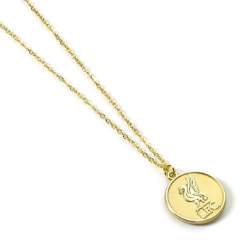 FC Liverpool colier Gold Finish Crest Necklace