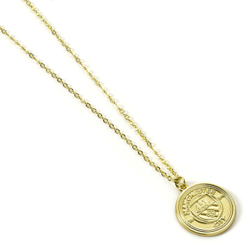 Manchester City colier Gold Finish Crest Necklace