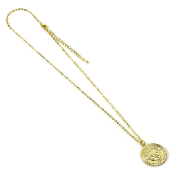 Manchester City colier Gold Finish Crest Necklace