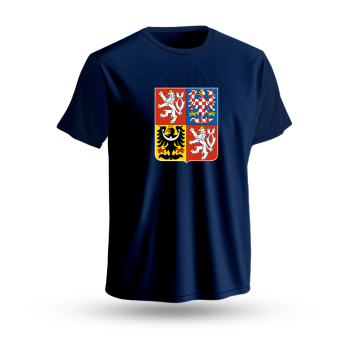 Echipa națională de hochei tricou de copii Czech Republic National Emblem 2025 navy