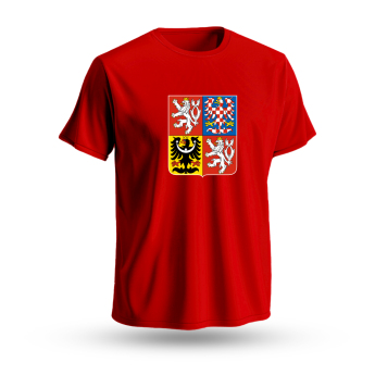 Echipa națională de hochei tricou de copii Czech Republic National Emblem 2025 red