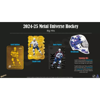 NHL cutii Cărți de hochei NHL 2024-25 Upper Deck Skybox Metal Universe Hobby Box