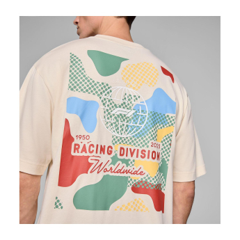 Formula 1 tricou de bărbați Camo Graphic beige F1 Team 2025