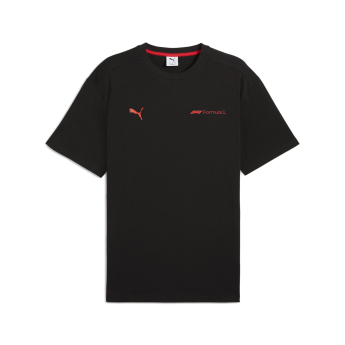 Formula 1 tricou de bărbați Essential Relaxed Logo black F1 Team 2025