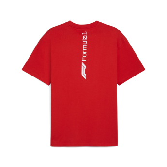 Formula 1 tricou de bărbați Essential Relaxed Logo red F1 Team 2025