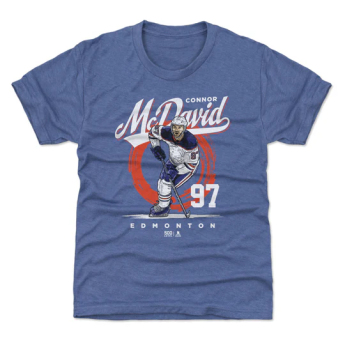 Edmonton Oilers tricou de copii Connor McDavid #97 Brush WHT 500 Level