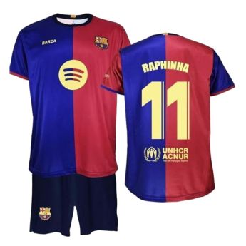 FC Barcelona set de copii replica 24/25 Home Raphinha
