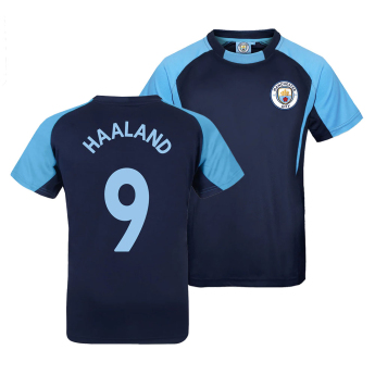 Manchester City tricou de fotbal pentru copii Navy Haaland