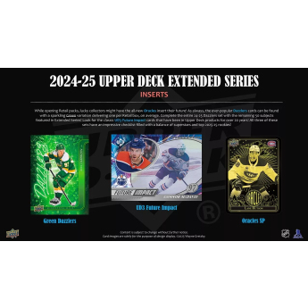 NHL cutii Cărți de hochei NHL 2024-25 Upper Deck Extended Series Hockey Blaster Box