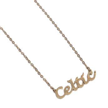 FC Celtic colier Gold Plated Name Dropper Necklace