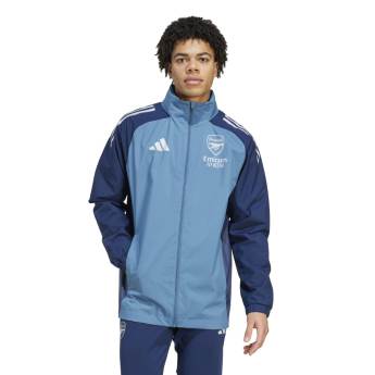 FC Arsenal geacă de bărbați cu glugă Allweather blue