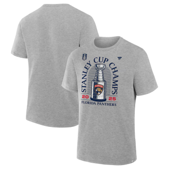 Florida Panthers tricou de bărbați 2025 Stanley Cup Champions Locker Room