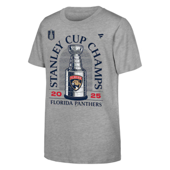 Florida Panthers tricou de copii 2025 Stanley Cup Champions Locker Room gray