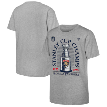 Florida Panthers tricou de copii 2025 Stanley Cup Champions Locker Room gray
