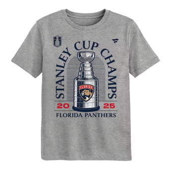 Florida Panthers tricou de copii 2025 Stanley Cup Champions Locker Room gray