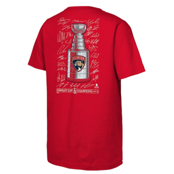 Florida Panthers tricou de copii 2025 Stanley Cup Champions Signature Roster red