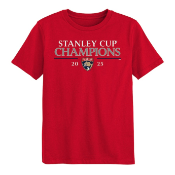 Florida Panthers tricou de copii 2025 Stanley Cup Champions Signature Roster red
