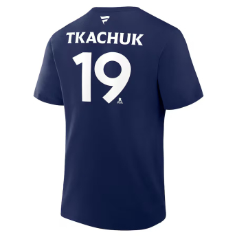 Florida Panthers tricou de bărbați 2025 Stanley Cup Champions Name & Number - Matthew Tkachuk #19