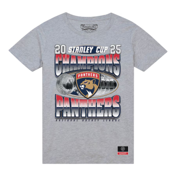 Florida Panthers tricou de bărbați 2025 Stanley Cup Champions Victory Arch Heather Gray