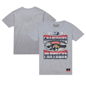 Florida Panthers tricou de bărbați 2025 Stanley Cup Champions Victory Arch Heather Gray