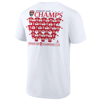 Florida Panthers tricou de bărbați 2025 Stanley Cup Champions Jersey Roster white