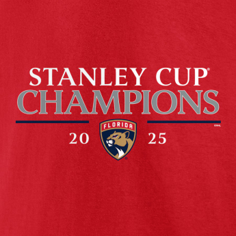 Florida Panthers tricou de bărbați 2025 Stanley Cup Champions Signature Roster red