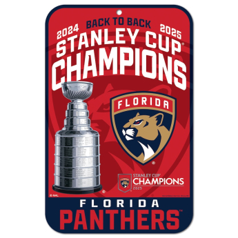 Florida Panthers semn pe perete 2025 Stanley Cup Champions Indoor/Outdoor Styrene