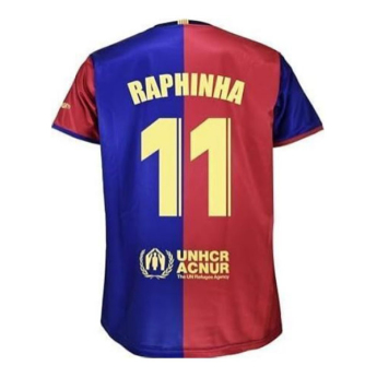 FC Barcelona tricou de fotbal replica 24/25 Home Raphinha