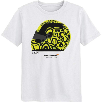 Mclaren Honda tricou de copii Lando Norris NE white F1 Team 2025