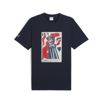 Formula 1 tricou de bărbați Silverstone GP blue 2025