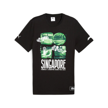 Formula 1 tricou de bărbați Singapore GP black 2025