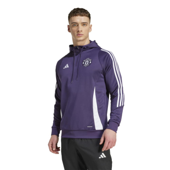 Manchester United hanorac de bărbați cu glugă Track purple
