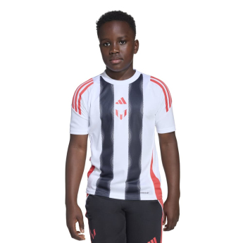 Lionel Messi tricou de fotbal pentru copii MESSI Stripe white