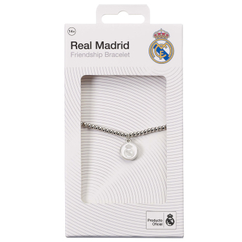 Real Madrid brăţară Silver Finish Bead Bracelet