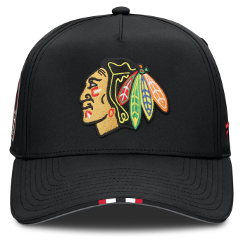Chicago Blackhawks șapcă de baseball 2025 Draft Authentic Pro Structured Adjustable