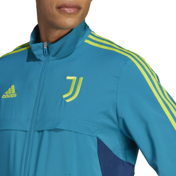 Juventus Torino geacă de fotbal pentru bărbați Condivo Presentation teal