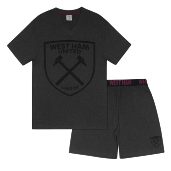 West Ham United pijamale de bărbați Short grey