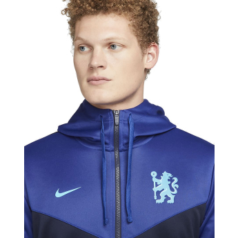 FC Chelsea hanorac de bărbați cu glugă Zip Repeat navy