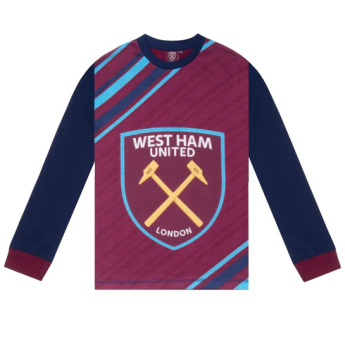West Ham United pijamale de copii Long navy