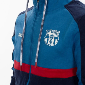 FC Barcelona hanorac cu glugă pentru copii Zip Oceanic