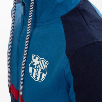 FC Barcelona hanorac cu glugă pentru copii Zip Oceanic