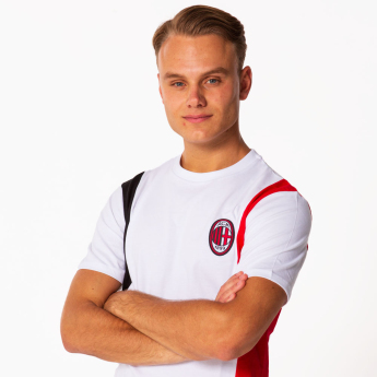 AC Milan tricou de bărbați Logo white
