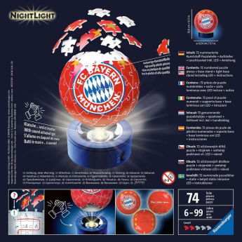 Bayern München Puzzle 3D NightLight 74 pcs