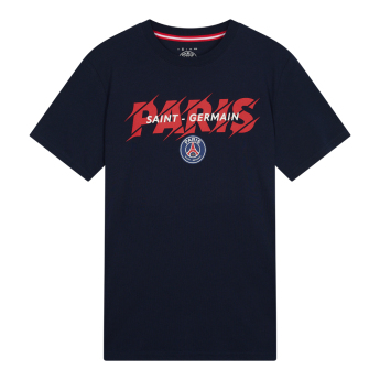 Paris Saint Germain tricou de bărbați Slogan blue