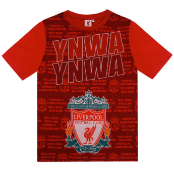 FC Liverpool pijamale de copii Text red