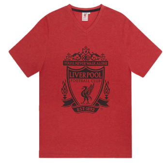 FC Liverpool pijamale de bărbați Short Red Marl